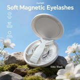 CoolleMi Silky Black Magnetic Lashes | Cloud-Like Comfort | Lightweight Zero Mess Glue-Free Lashes for Nature Look
