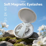 CoolleMi Sunset Brown Magnetic Lashes | Wind-Proof & Reusable | The "Latte Makeup" Game Changer for a Nature Look