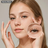 CoolleMi Bunny Black Magnetic Lashes | Zero Mess & Reusable | Viral Manga-Style 3D Spiky Lashes for a Nature Look