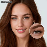 CoolleMi Foxy Black Magnetic Lashes | Glue-Free Game Changer | Zero Mess Winged-Out Cat Eye for an Instant Lift