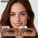 CoolleMi Foxy Black Magnetic Lashes | Glue-Free Game Changer | Zero Mess Winged-Out Cat Eye for an Instant Lift