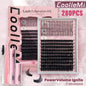CoolleMi Ignite 260-320PCS DIY Lash Clusters Kit | Eyelash Extensions for Beginner Makeup | 3D Wispy Manga Lashes | Waterproof Bond & Seal with Remover & Tweezers