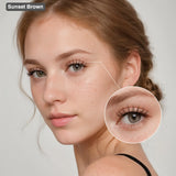 CoolleMi Sunset Brown Magnetic Lashes | Wind-Proof & Reusable | The "Latte Makeup" Game Changer for a Nature Look